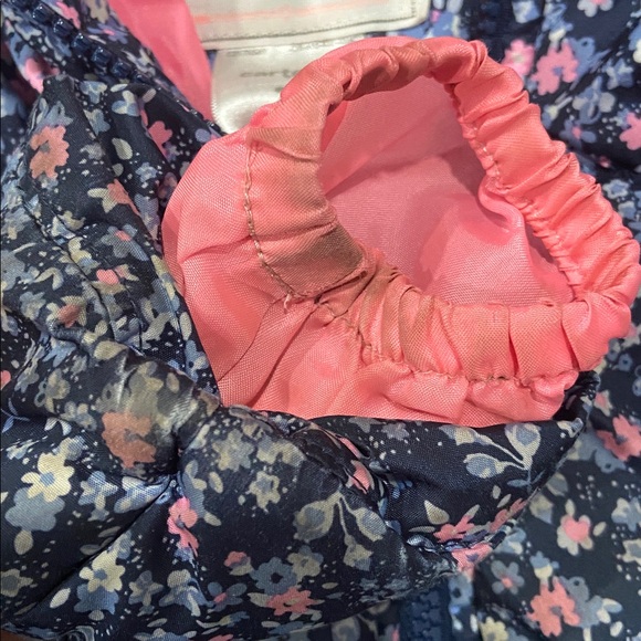Carter's Navy Floral Jacket with Pink Lining - Picture 3 of 5